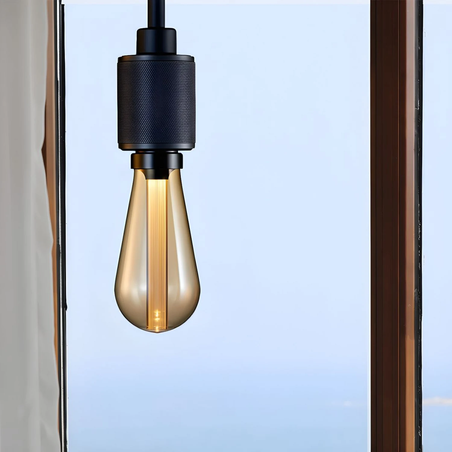 Cooley Modern Bulb Industrial Metal Pendant Light, Black/Copper/Gold/Silver - Lumpaz