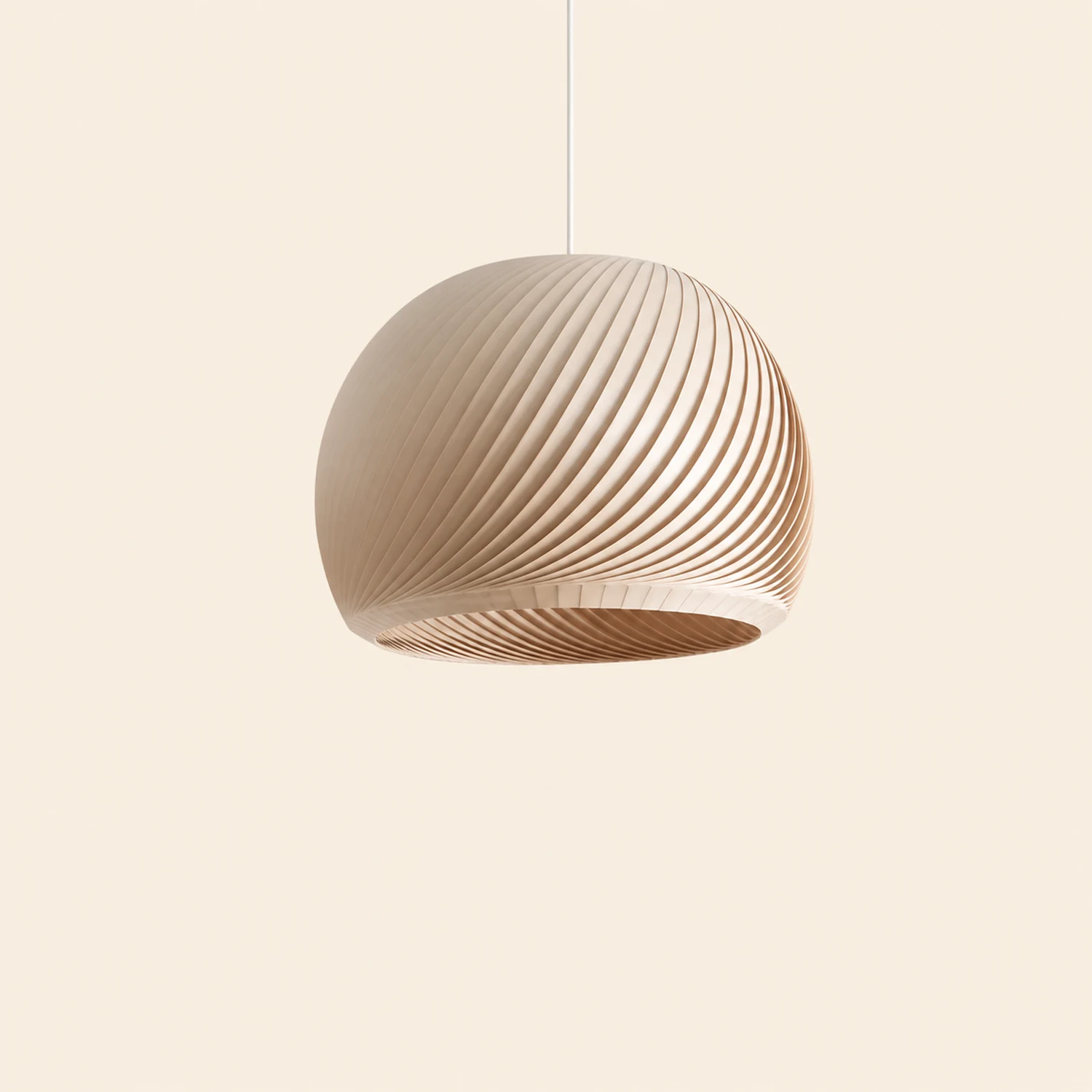 Ozawa Farmhouse Semi Metal Pendant Light, Brown/Wood - Lumpaz