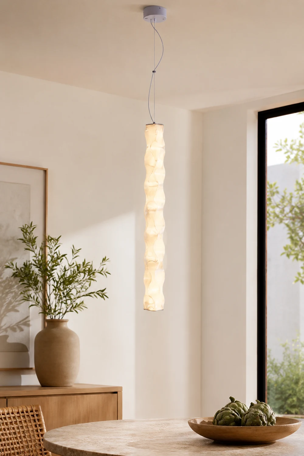 Nazifa Unique Modern Strip Pendant Light, Dining Room/Bedside - Lumpaz
