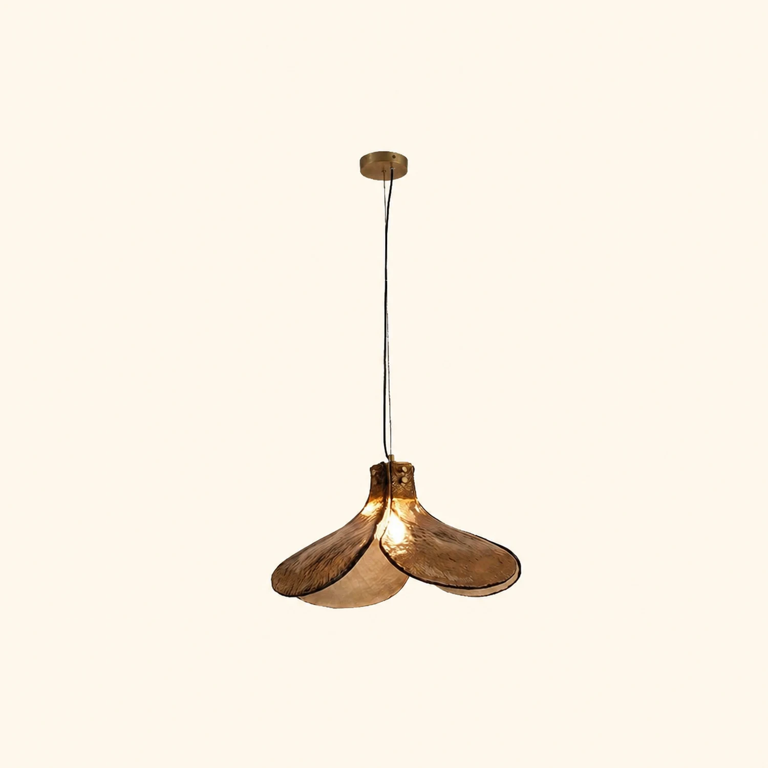 Carins Handmade Retro Glass Pendant Light, Four-Leaf Flower - Lumpaz
