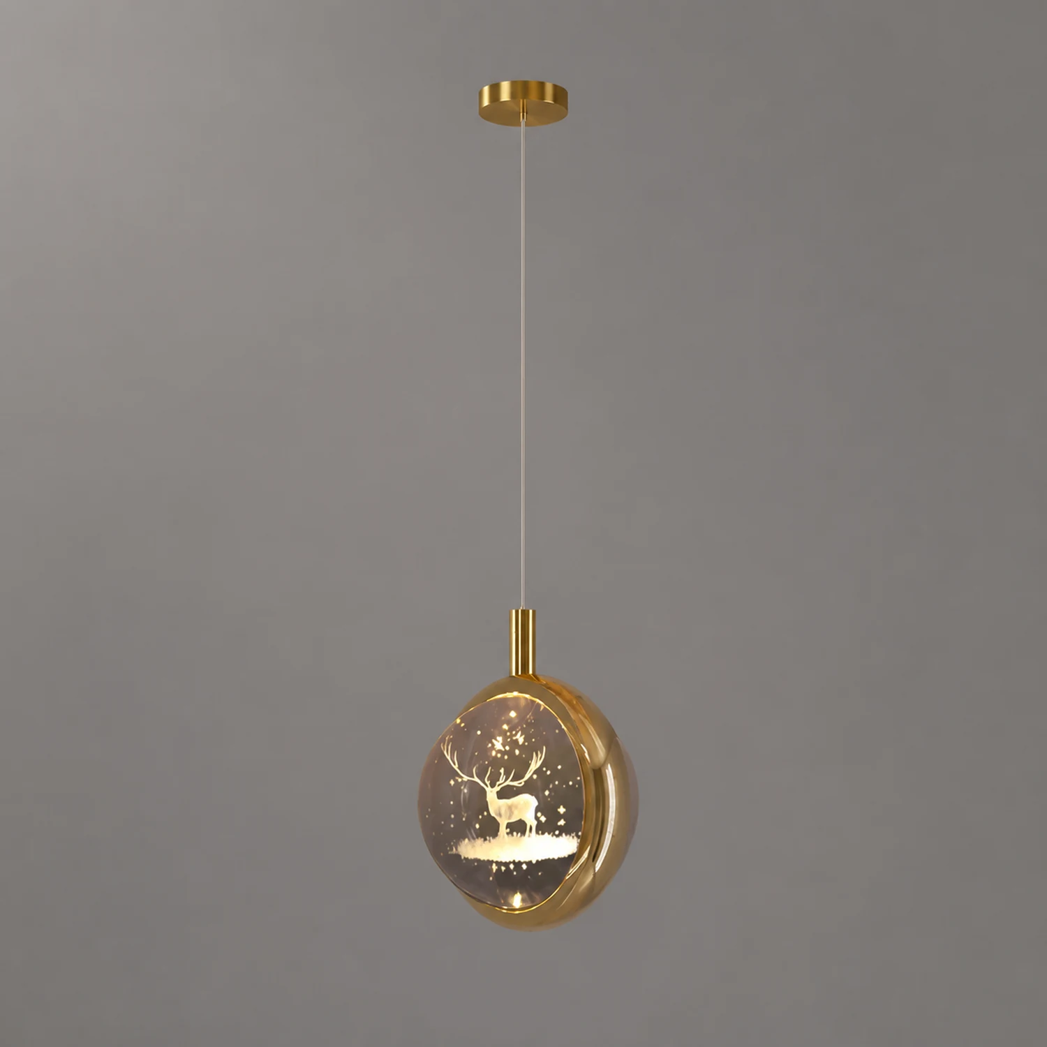 Kady Modern LED Pendant Light Crystal/Metal Living Room/Bedroom - Lumpaz
