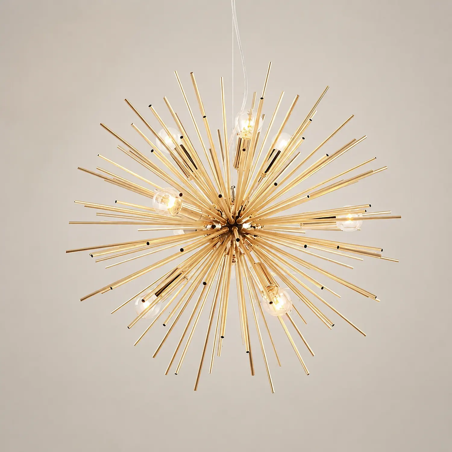 Lowry Modern Art Deco Sputnik Gold Pendant Light, Metal - Lumpaz