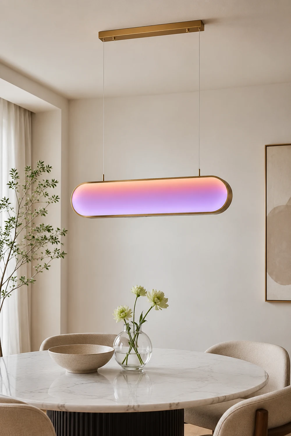 Morandi Modern Seven Colored Metal Pendant Light, 3 Color - Lumpaz