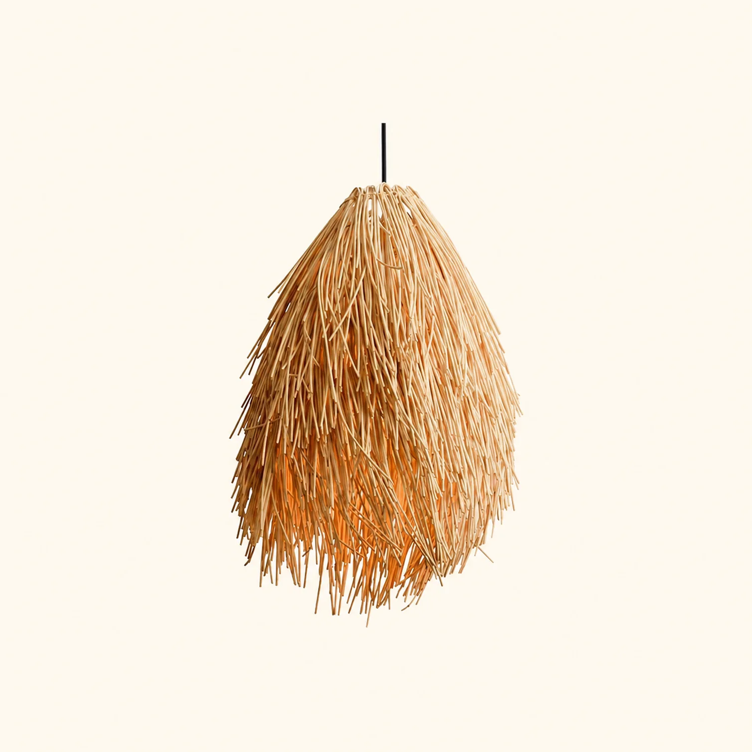 Muto Designer Handmade Weave Pendant Light, Rattan - Lumpaz