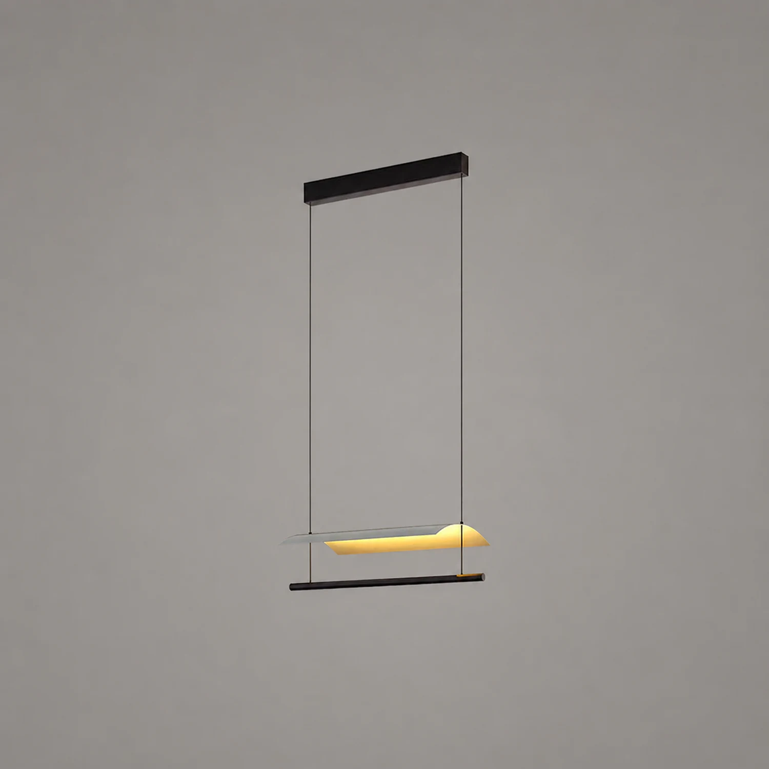 Edge Minimalist Linear Metal Pendant Light - Lumpaz