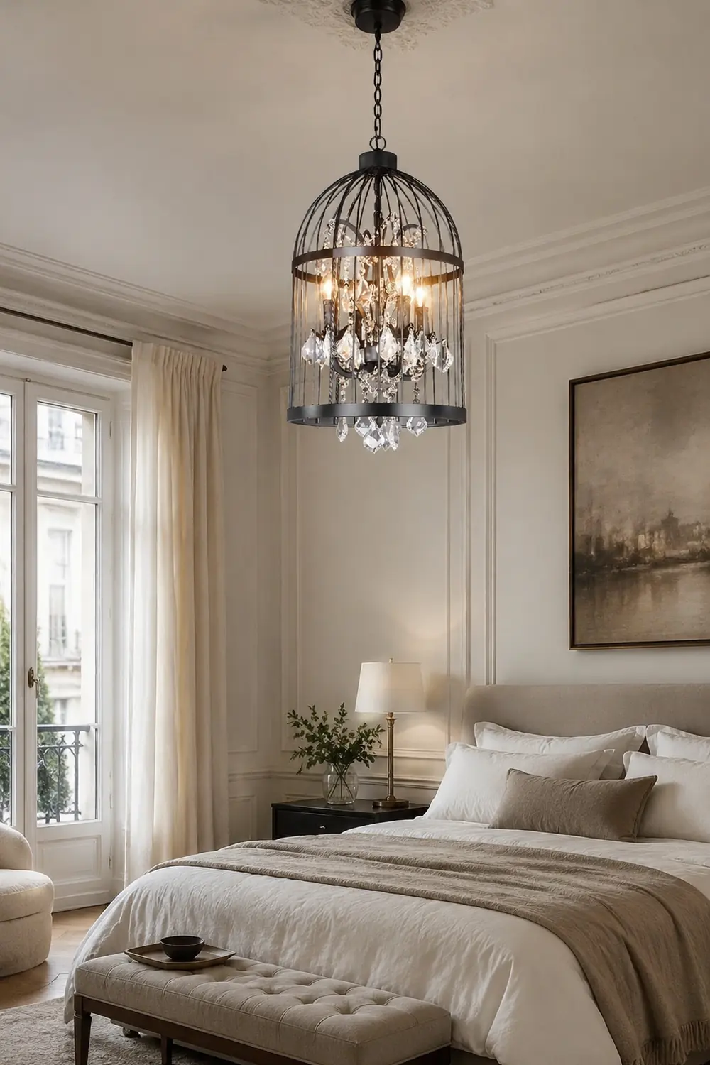 Cooley Designer Industrial Vintage Birdcage Pendant Light - Lumpaz