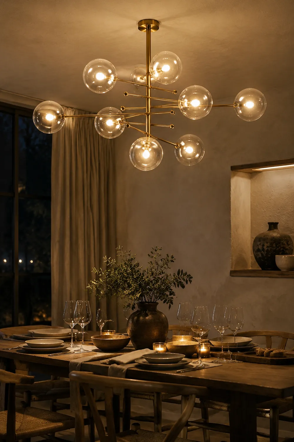 Valentina Modern Bubble  Pendant Light, Gold - Lumpaz