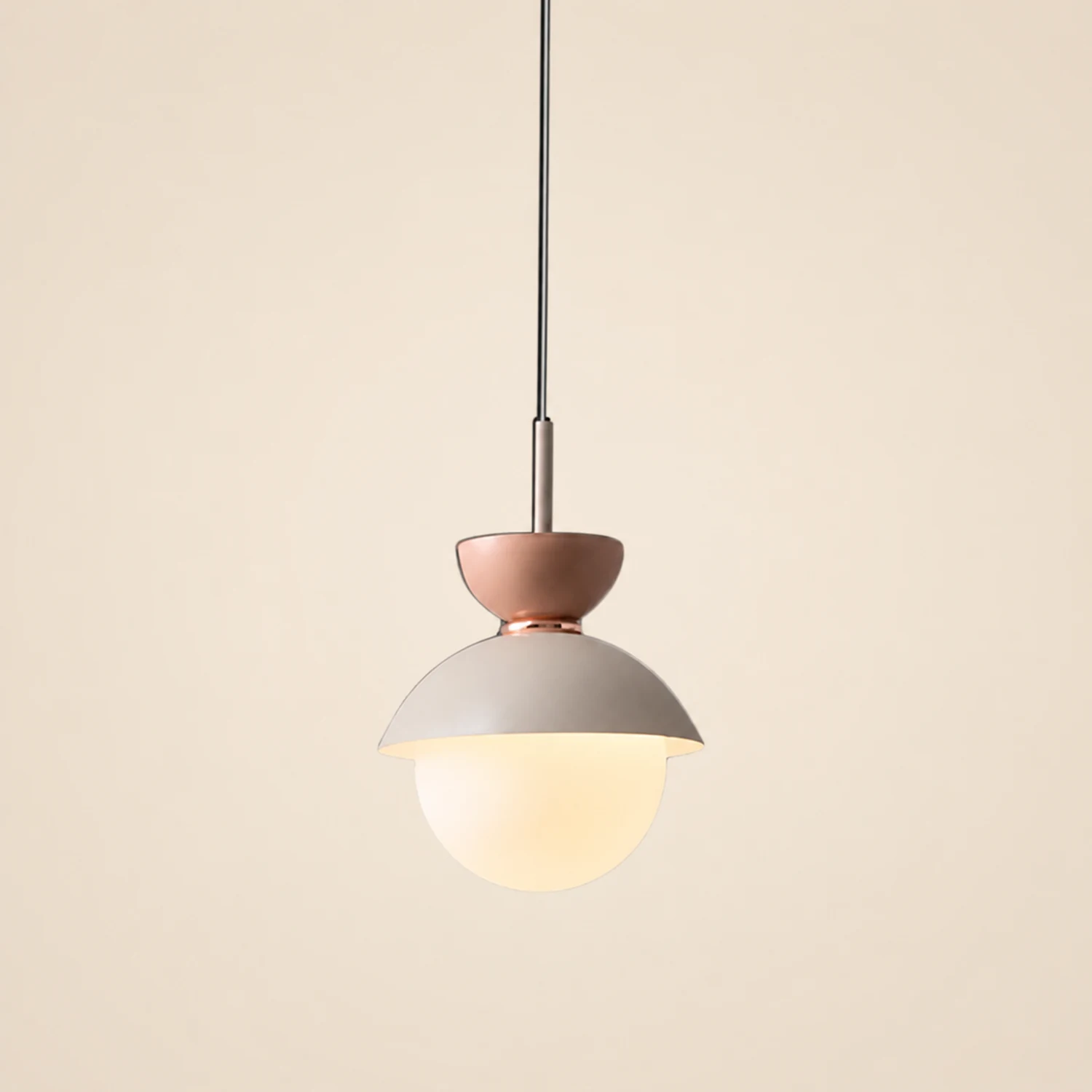 Morandi Nordic Minimalist Globe Pendant Light, Pink/Gray/Light Blue/Navy - Lumpaz