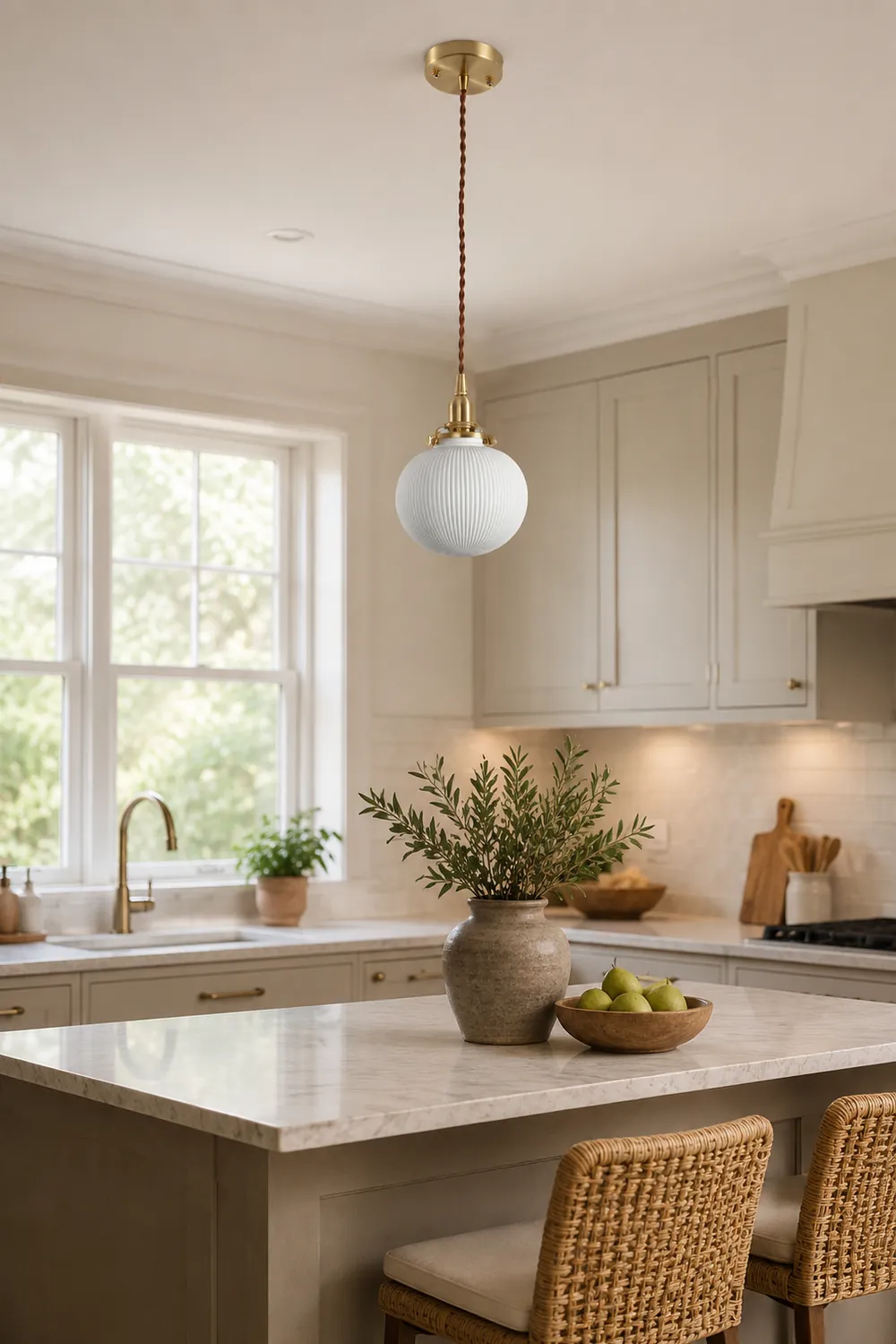 Valentina Nordic Simple Ceramics Pendant Light, 3 Style - Lumpaz
