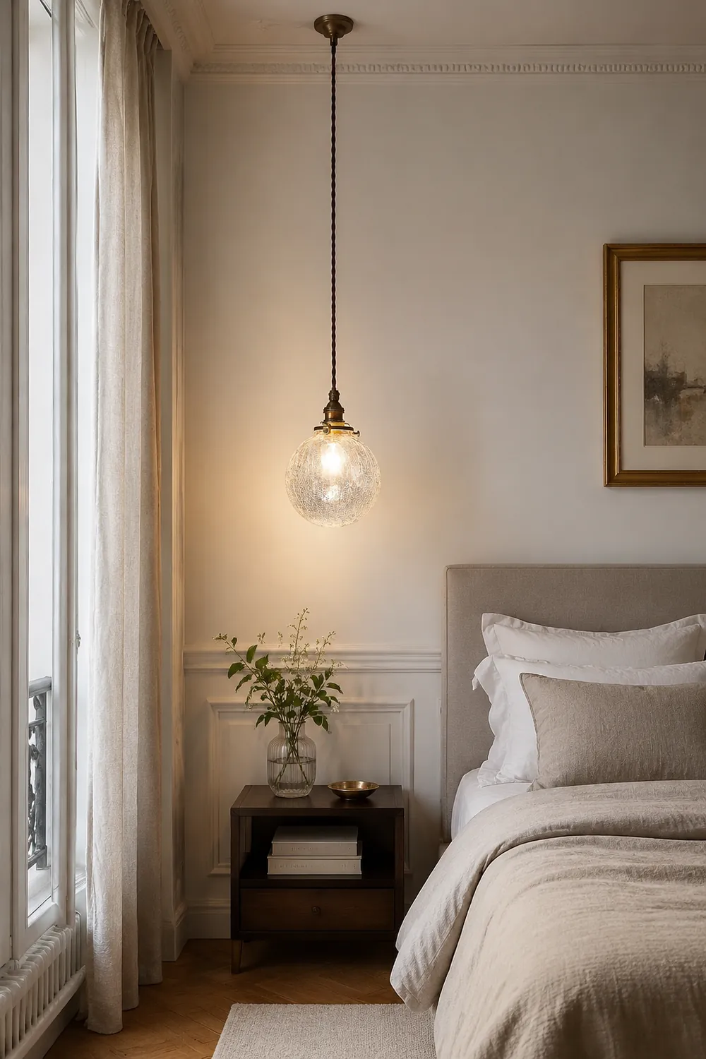 Hailie Retro Luxury Clear Glass Pendant Light - Lumpaz