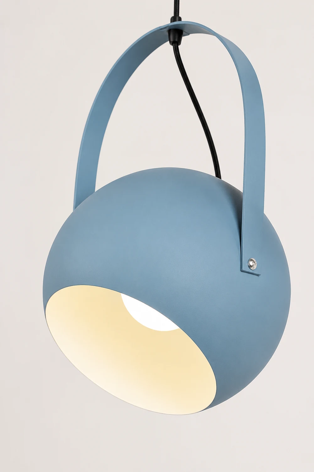 Morandi Colorful Art Deco Pendant Light, Spherical, Metal, Bedroom - Lumpaz