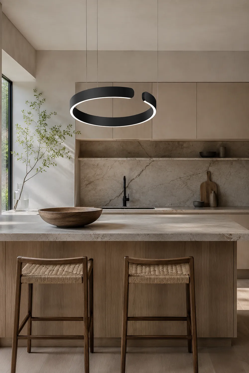 Edge Circle Pendant Light, LED, 4 Color Dining Room - Lumpaz