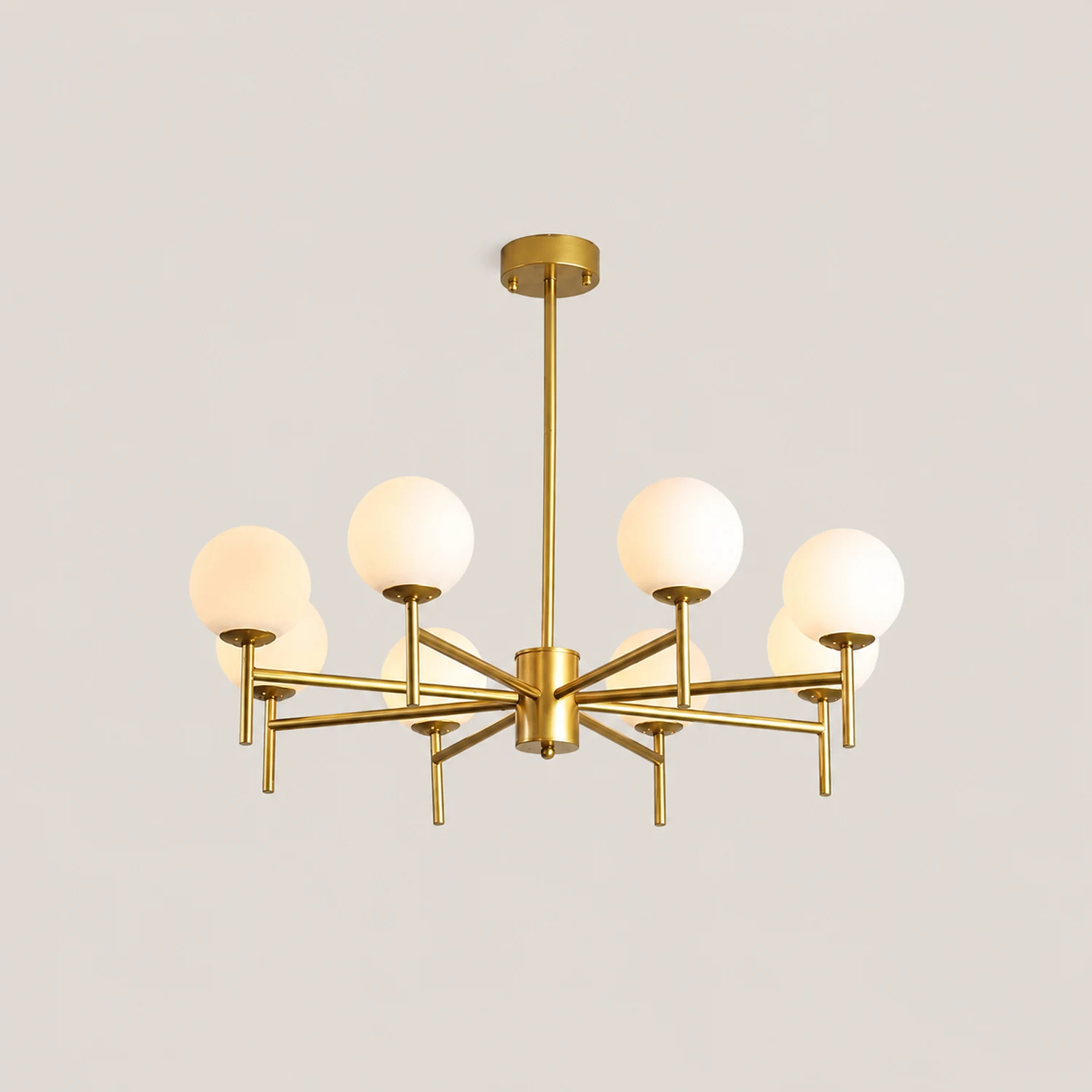 Alessio Modern Globe Bubble Metal/Glass Pendant Light, Gold/Black - Lumpaz