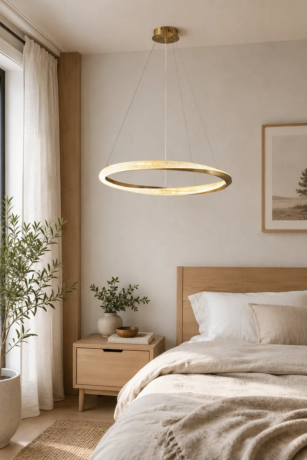 Kirsten Pendant Light, Aluminium & Arcylic, 1/2 Rings, 2 Color - Lumpaz