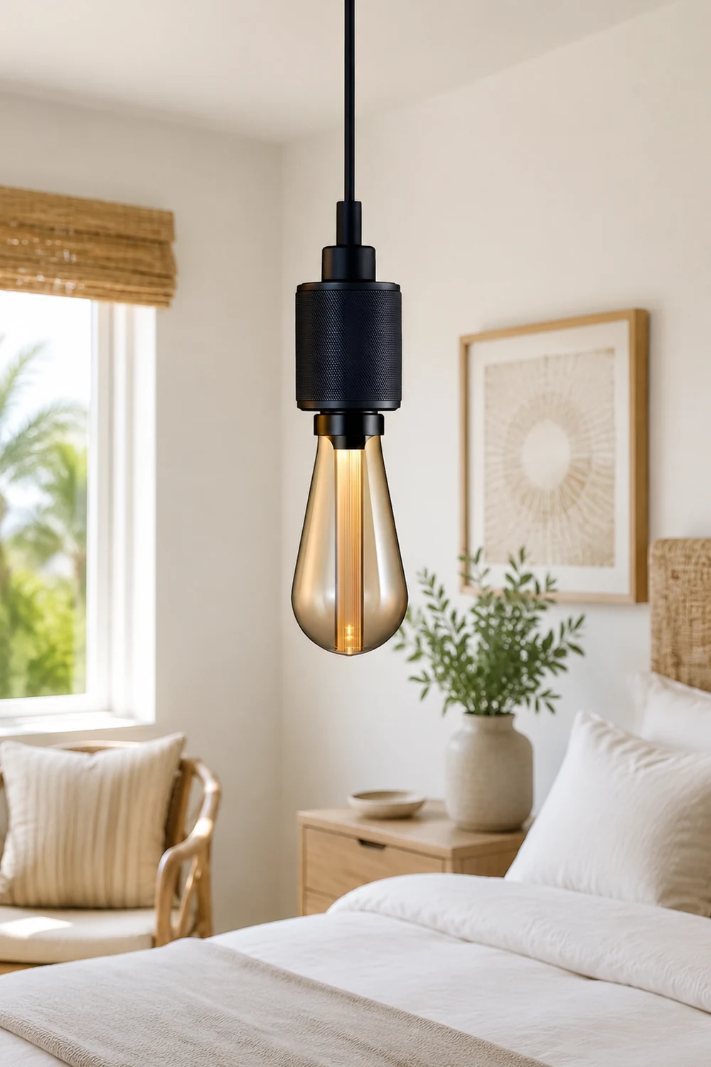 Cooley Modern Bulb Industrial Metal Pendant Light, Black/Copper/Gold/Silver - Lumpaz