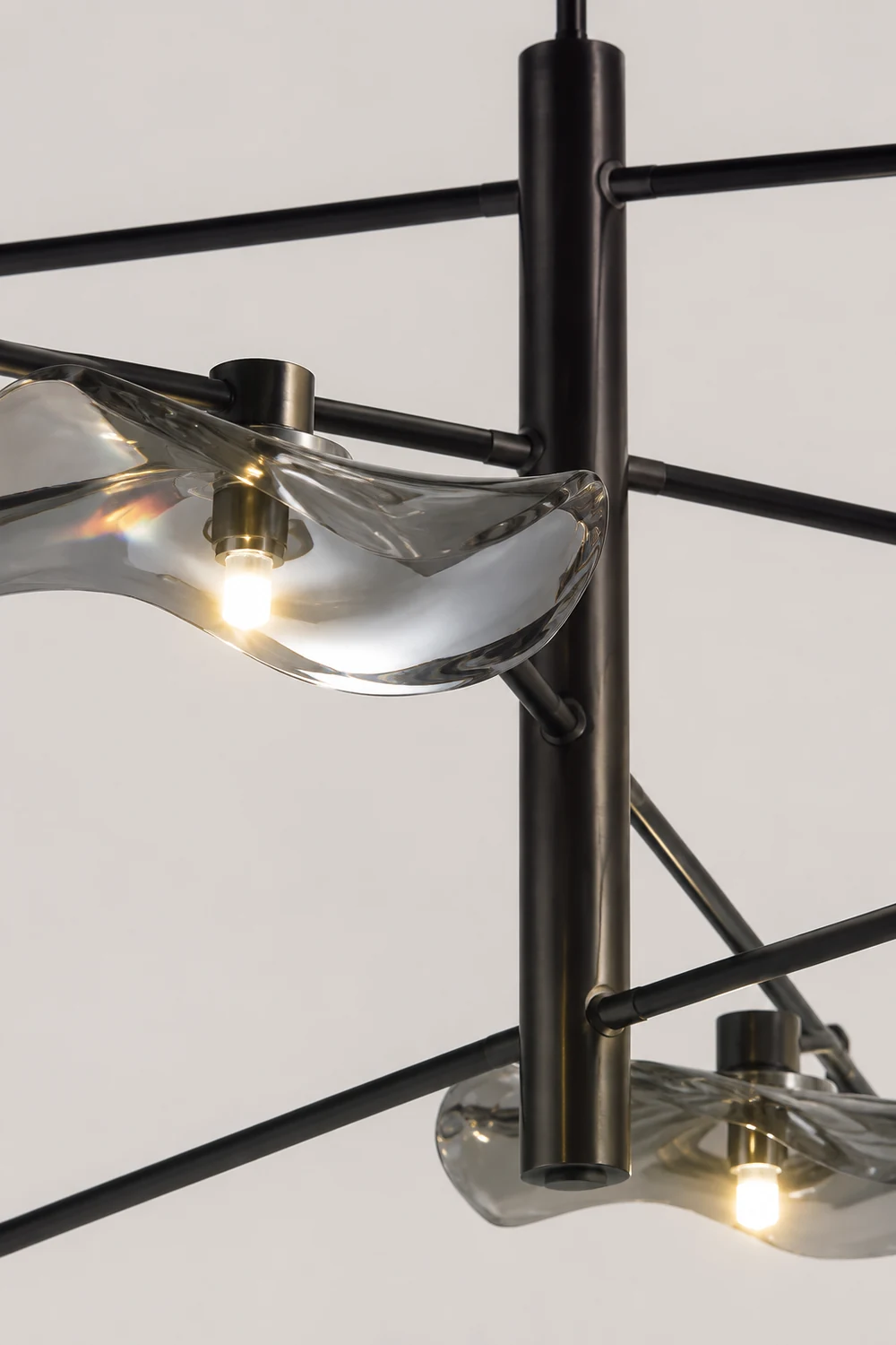 Carins Modern Branch Metal Pendant Light, Clear/Multicolor - Lumpaz