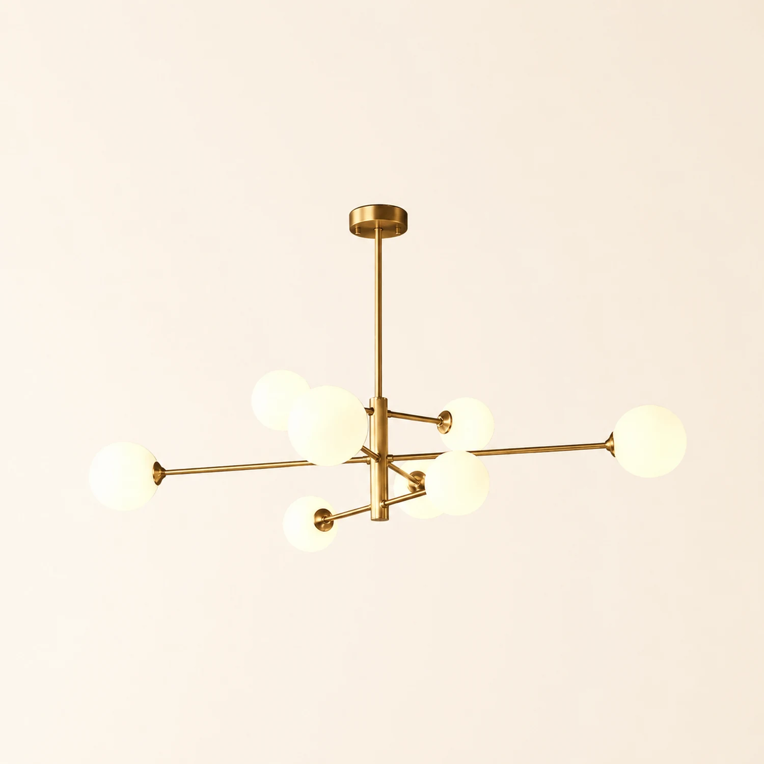 Valentina Modern Glass Shade Pendant Light, Copper/Black - Lumpaz