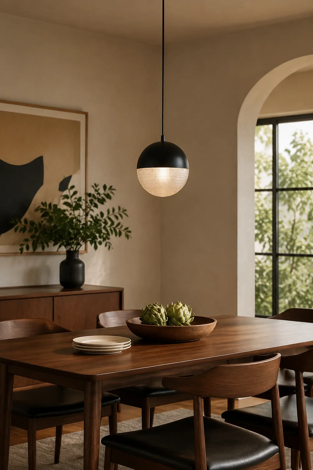 Hailie Vintage Pendant Light, Black & Gold, 7.8"/11.8" - Lumpaz