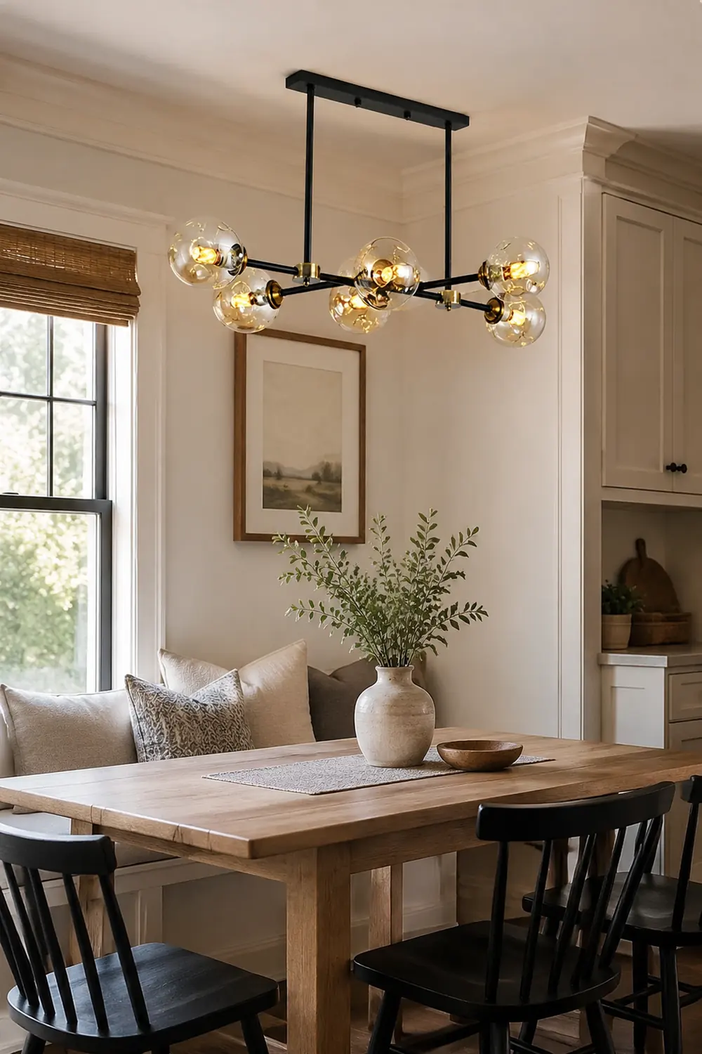 Valentina Decorative LED Glass Bubble Pendant Light, Amber - Lumpaz