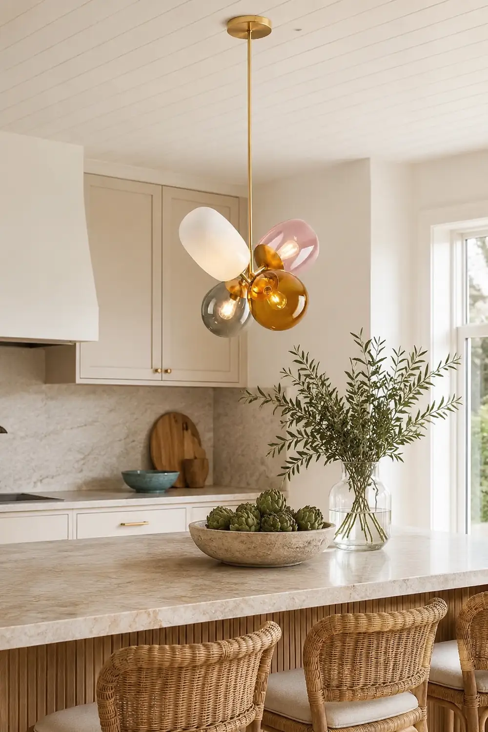 Morandi Colorful Balloon Glass Creative Pendant Light - Lumpaz