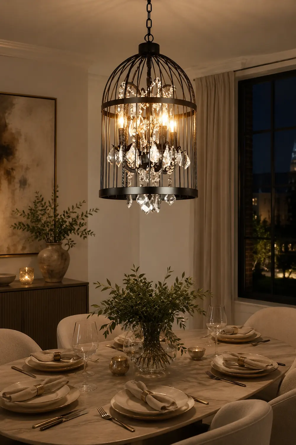 Cooley Designer Industrial Vintage Birdcage Pendant Light - Lumpaz