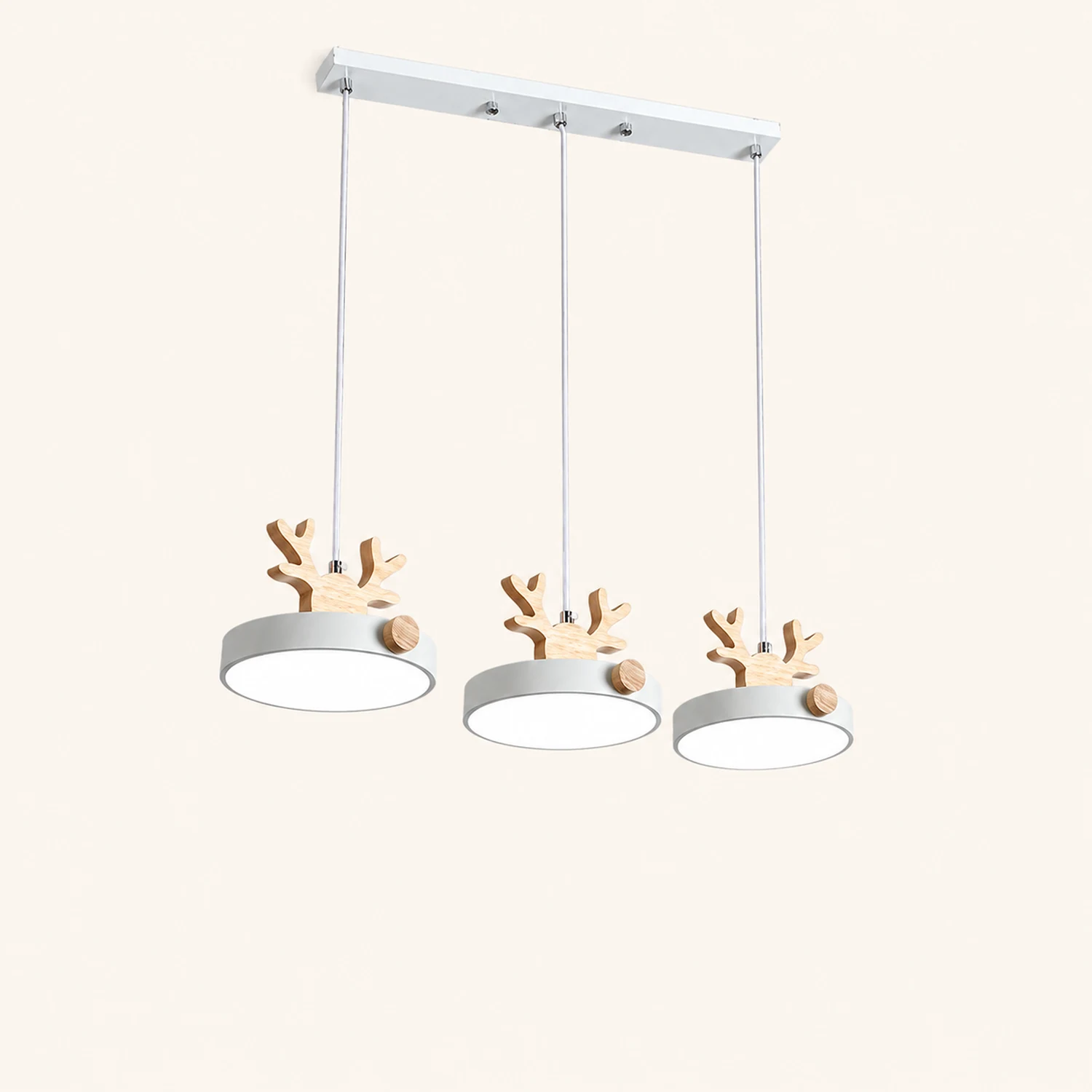 Morandi Deer Cluster Pendant Light 3 Color, 1/3 Heads - Lumpaz