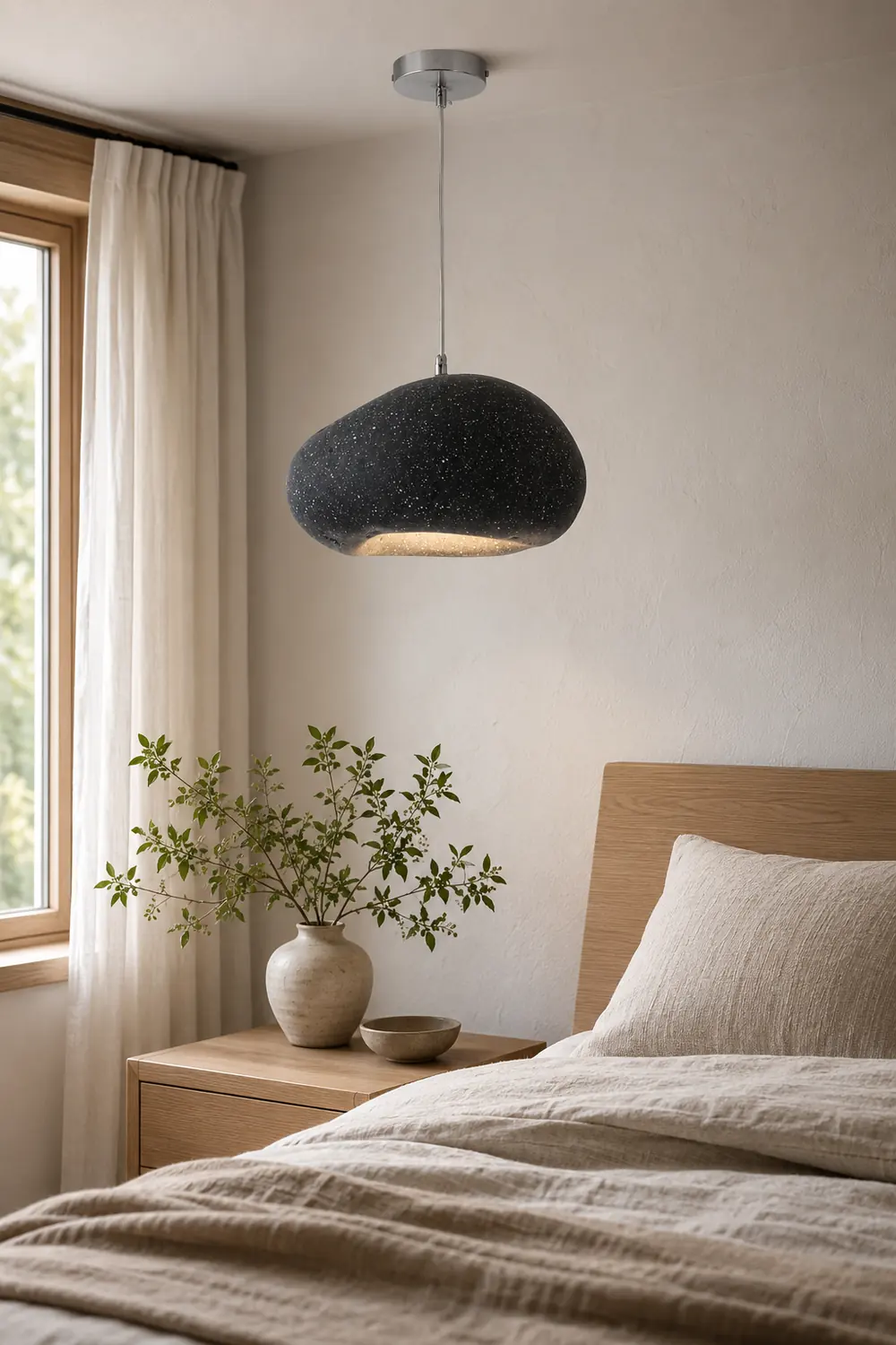 Byers Wabi Sabi Bread Shape Pendant Light, 4 Color - Lumpaz