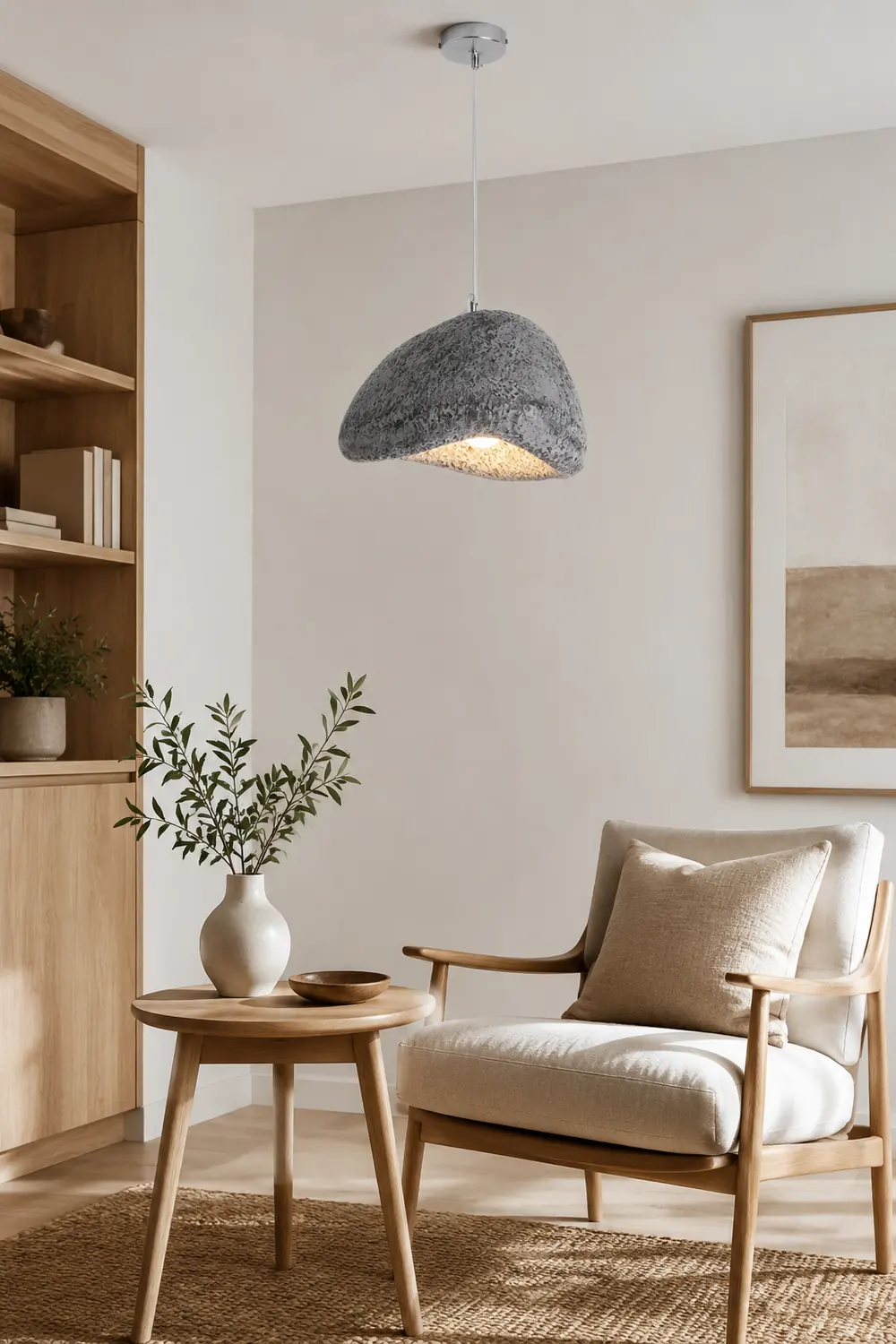 Byers Wabi Sabi Bread Shape Resin Pendant Light, Resin, 4 Color - Lumpaz