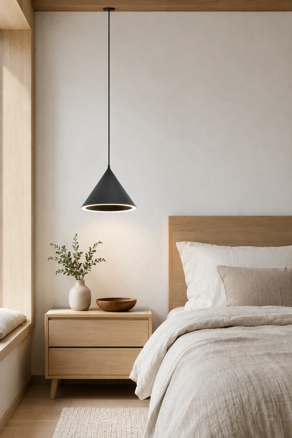 Morandi Funnel-Shape LED Pendant Light for Living Room - Lumpaz
