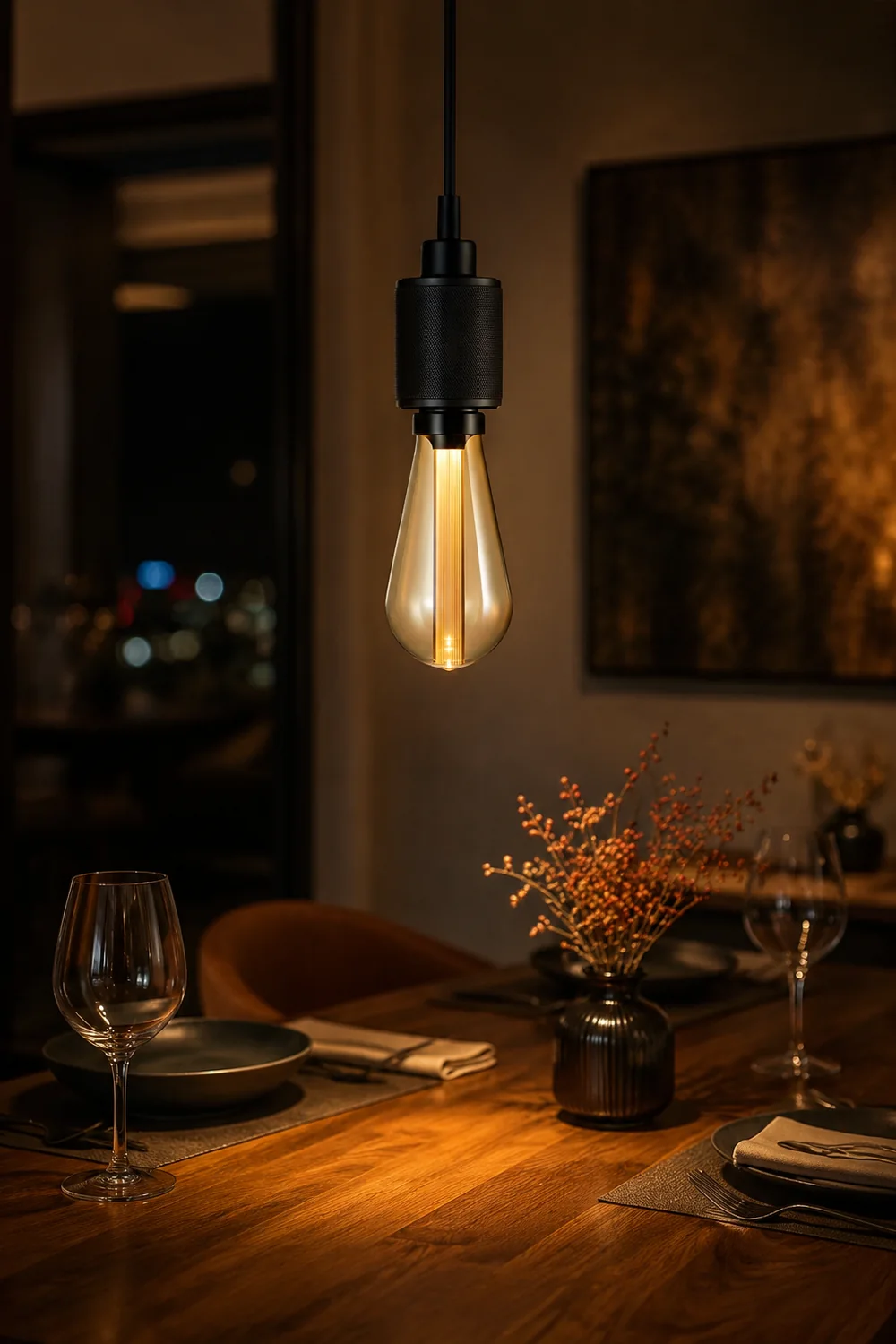 Cooley Modern Bulb Industrial Metal Pendant Light, Black/Copper/Gold/Silver - Lumpaz