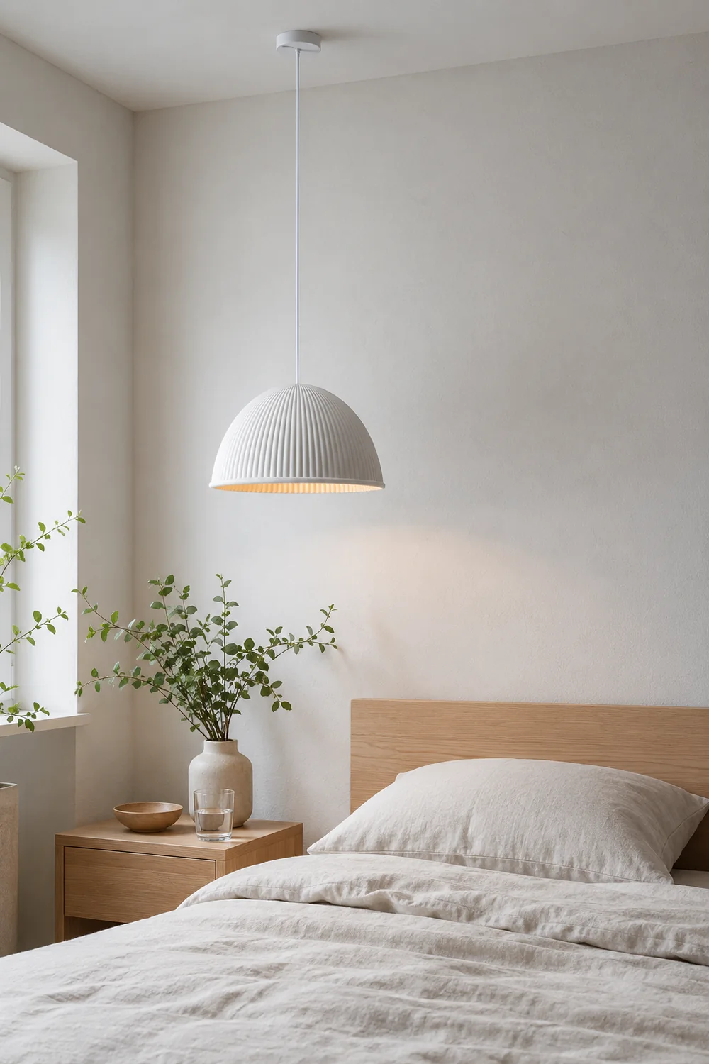 Morandi Modern Semi Resin Pendant Light, Gray/Black/White - Lumpaz