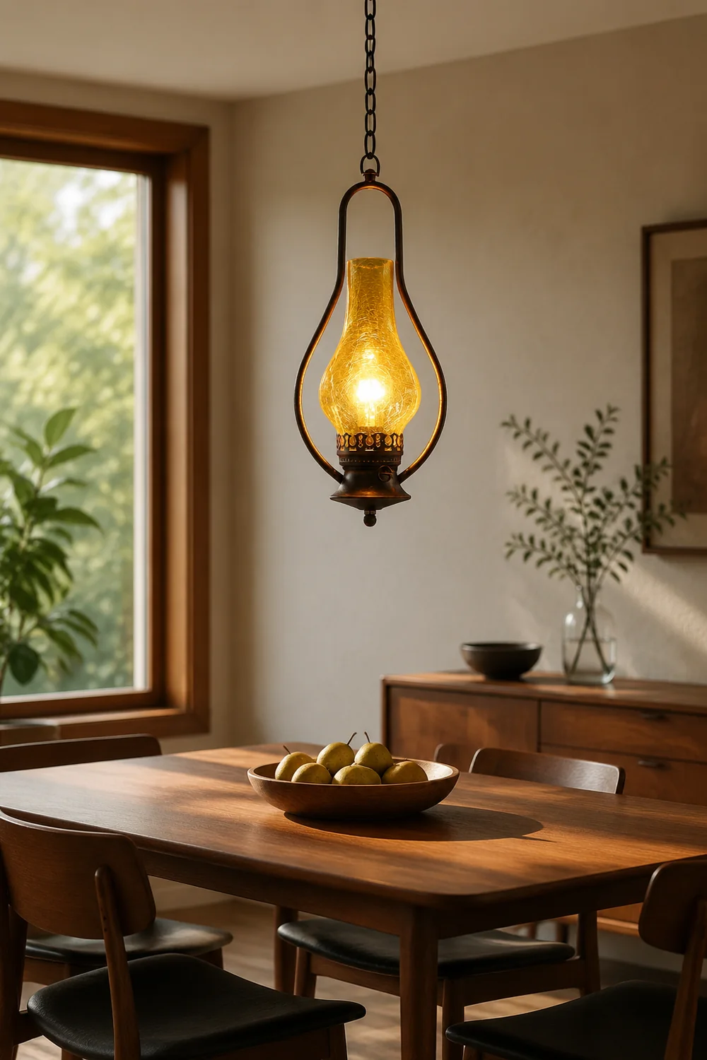 Alessio Rustic Vintage Kerosene LED Pendant Light - Lumpaz