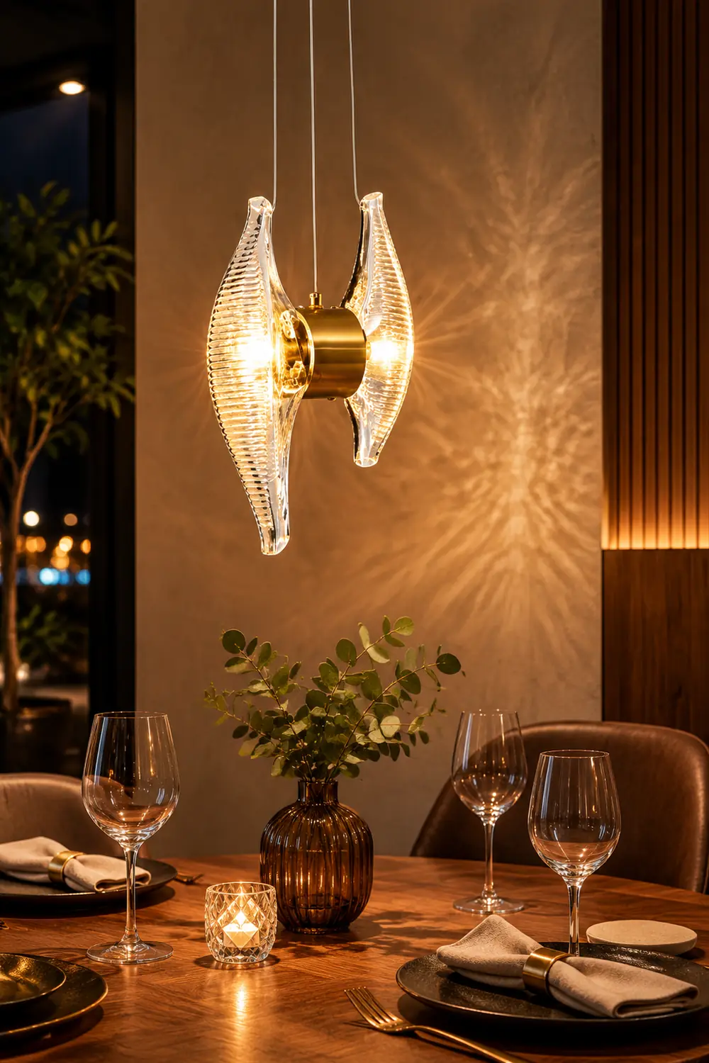 Kirsten Luxury Capiz Shell Pendant Light, Glass/Metal, Bedside/Dining Room - Lumpaz