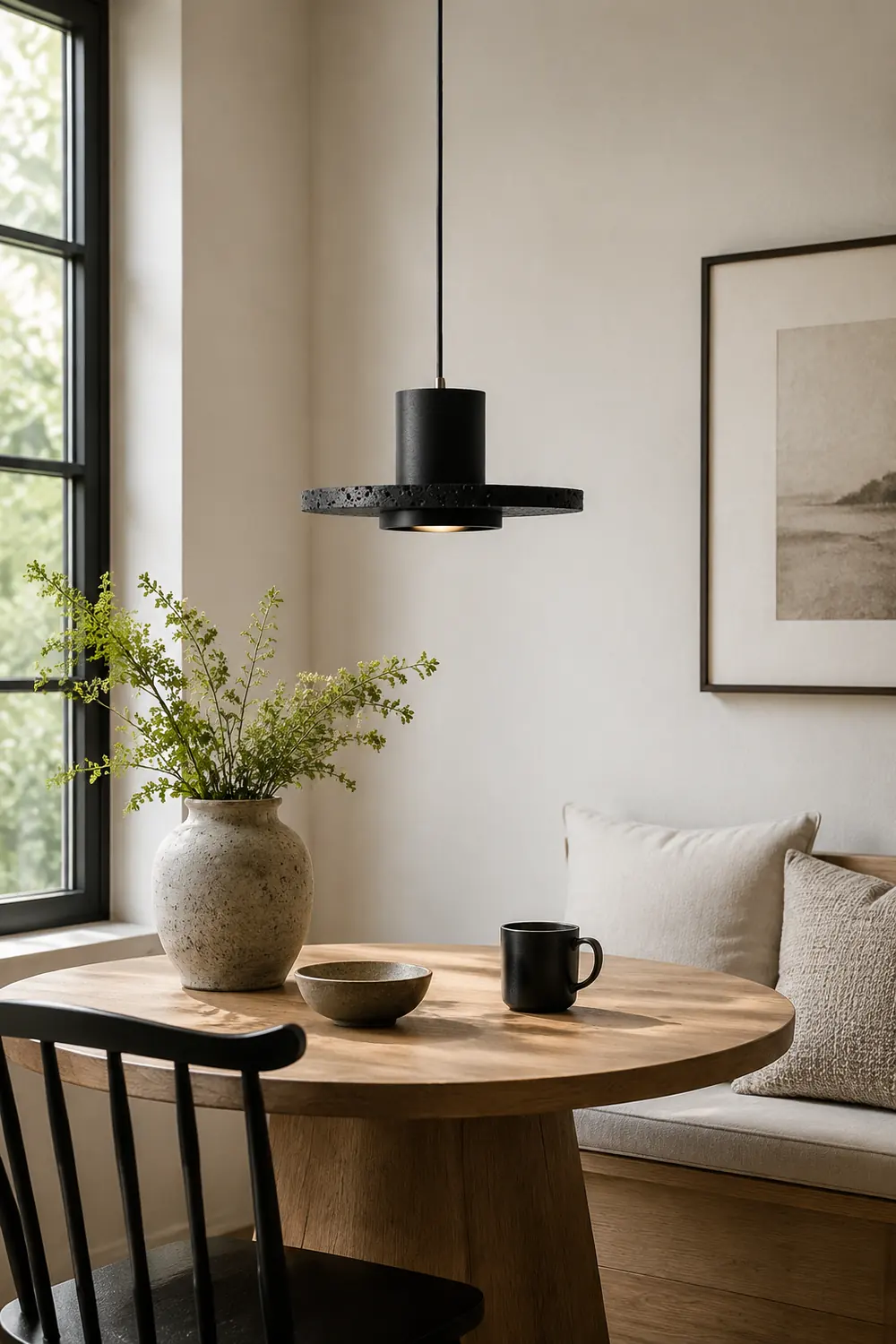 Zaid Black Designer Post-Modern Pendant Light - Lumpaz