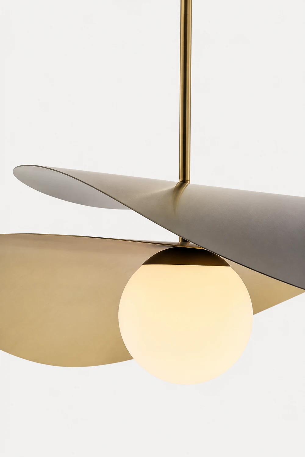 Carins Decorative Geometric Metal Pendant Light, Black/Gold - Lumpaz