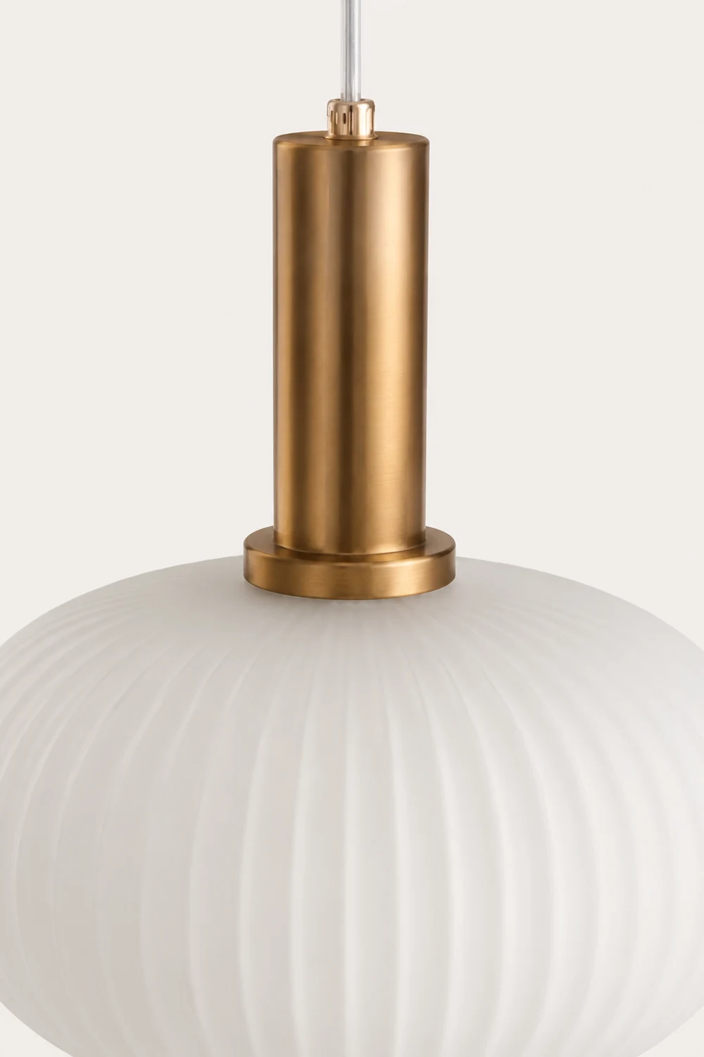 Hailie Morden Bubble Glass Pendant Light, White, Bedroom - Lumpaz