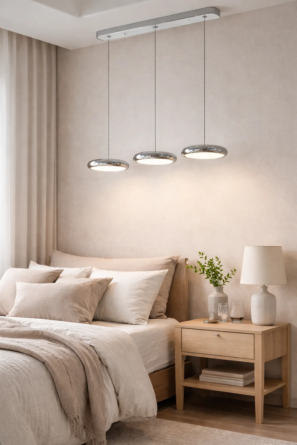 Welsh Minimalist Circular Metal Pendant Light,Silver/Gold/Rose Gold - Lumpaz