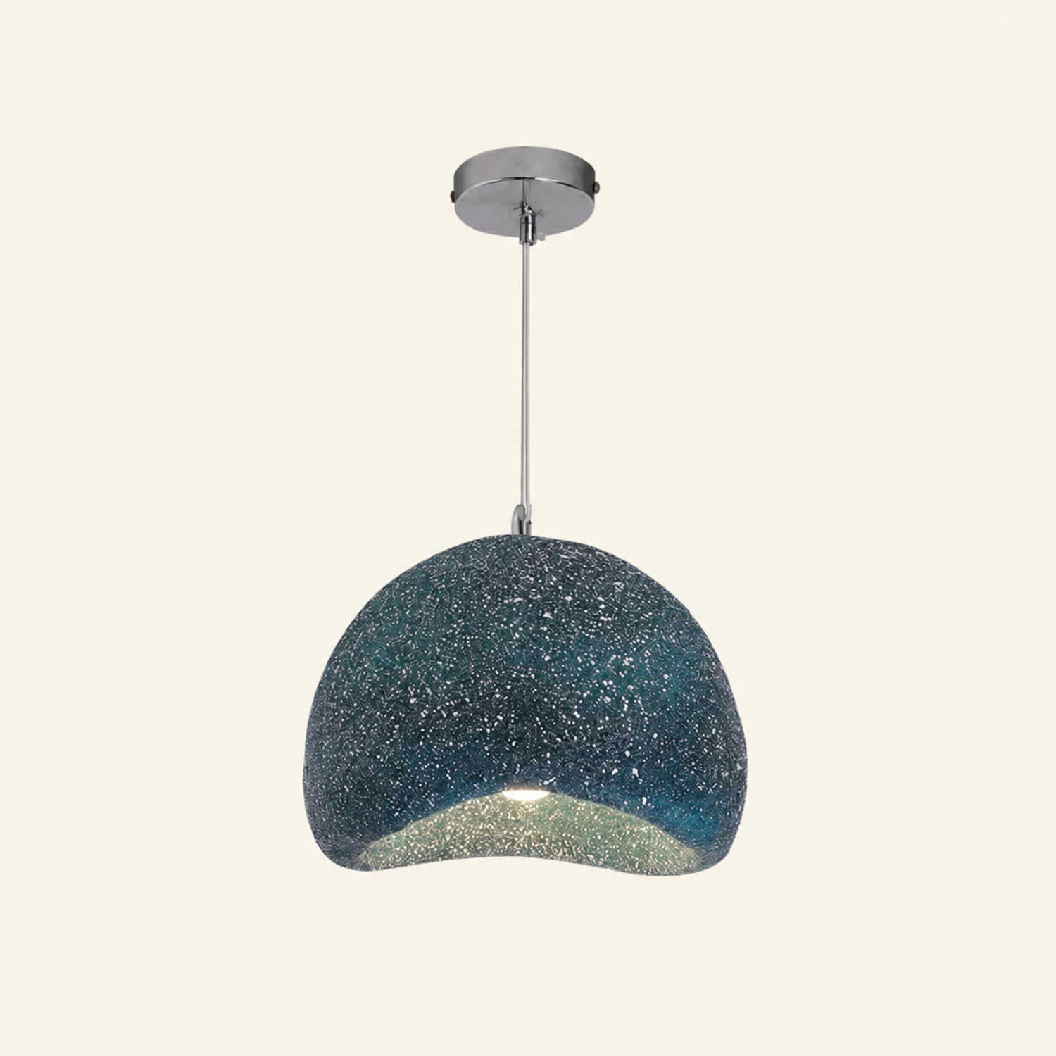Byers Wabi Sabi Bread Shape Resin Pendant Light,  2 Color - Lumpaz