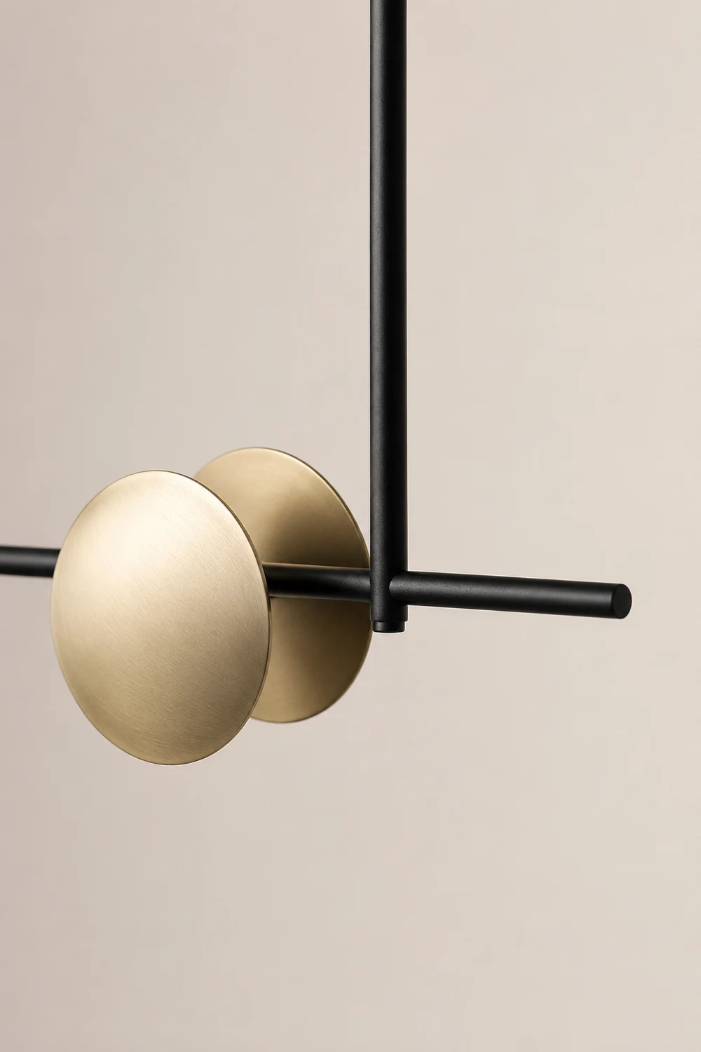 Avi Minimalist Linear Metal Pendant Light,Black - Lumpaz