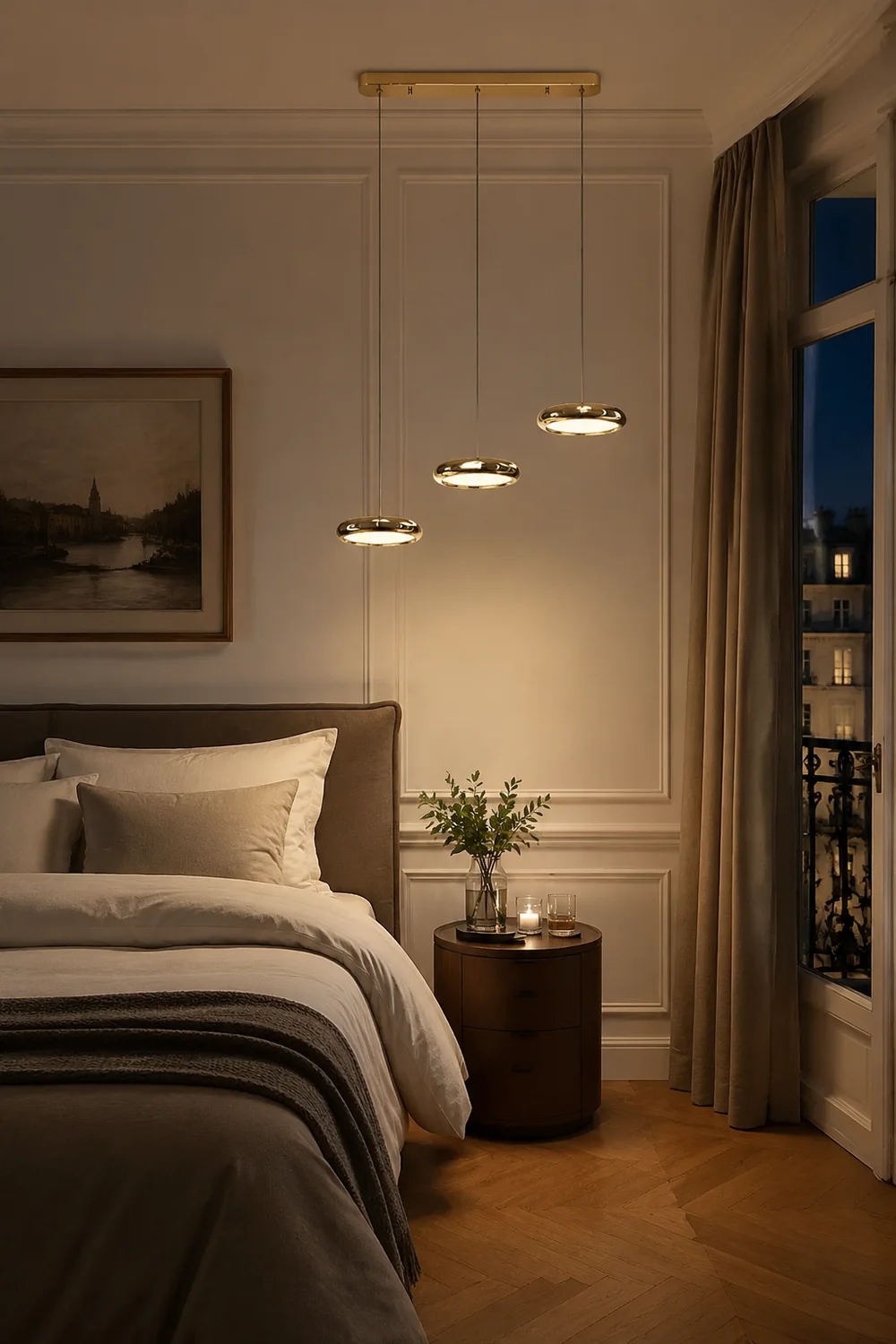 Welsh Minimalist Circular Metal Pendant Light,Silver/Gold/Rose Gold - Lumpaz