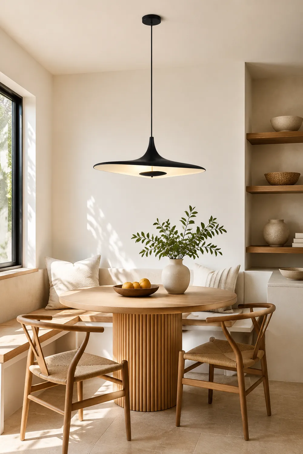 Carins Modern Minimalist ResinCreative Pendant Light, Black/White - Lumpaz