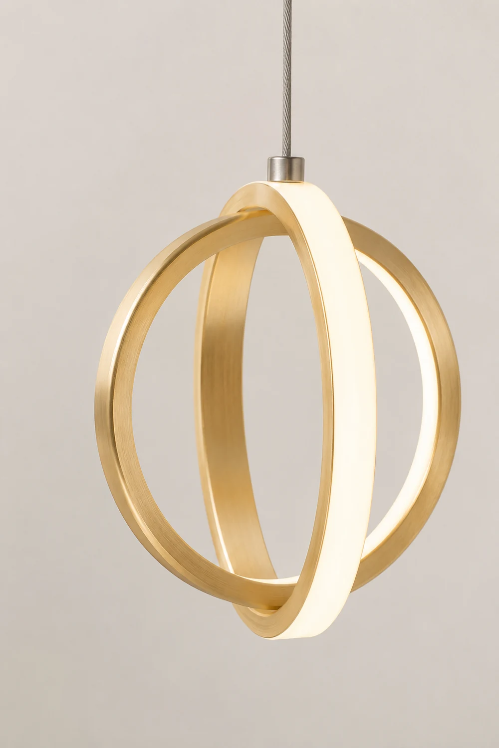 Lynch Pendant Light Spherical Modern, Metal, Black/Gold, Kitchen - Lumpaz