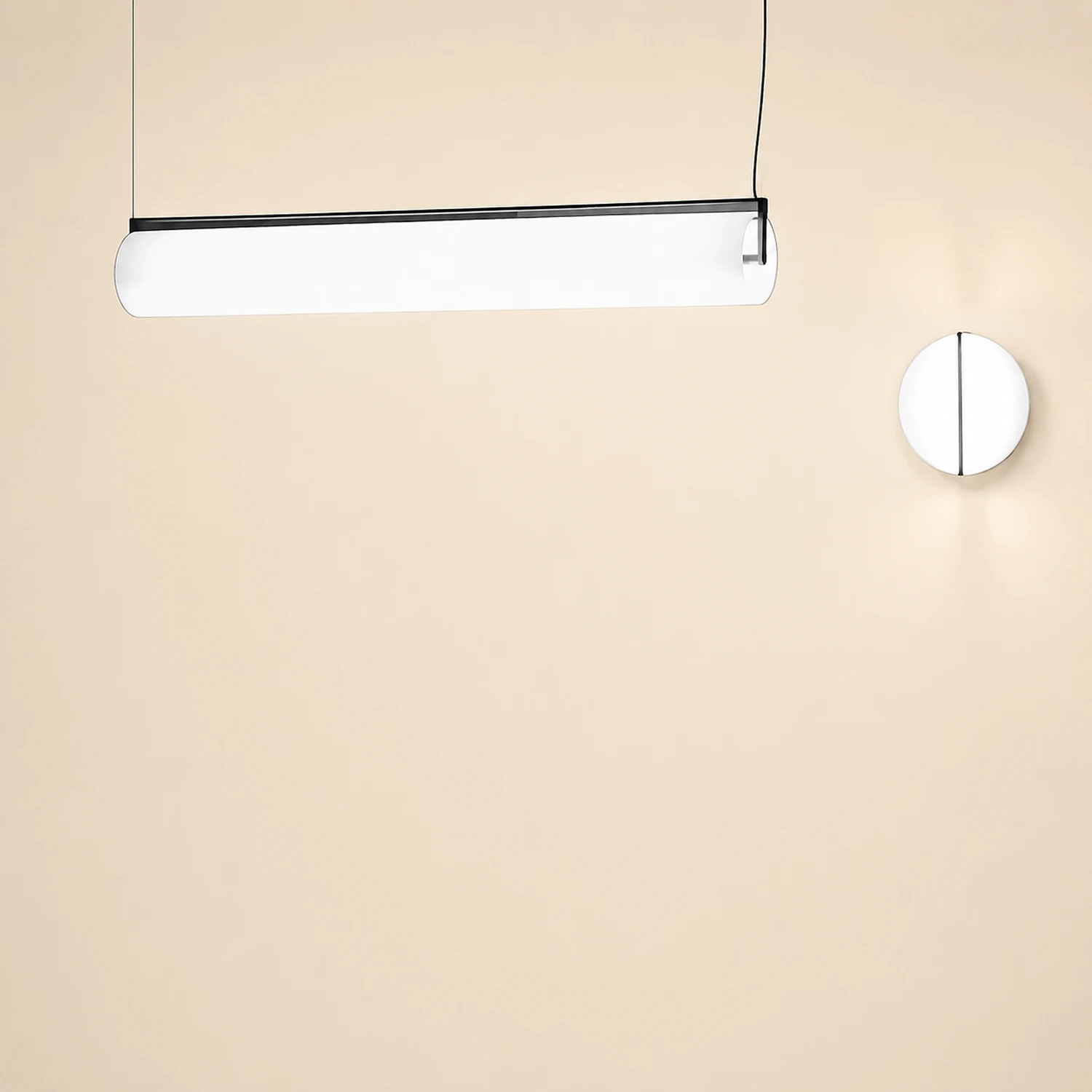Edge Desinger Cylindrical Shape Linear Pendant Light, 36.6"/48" - Lumpaz