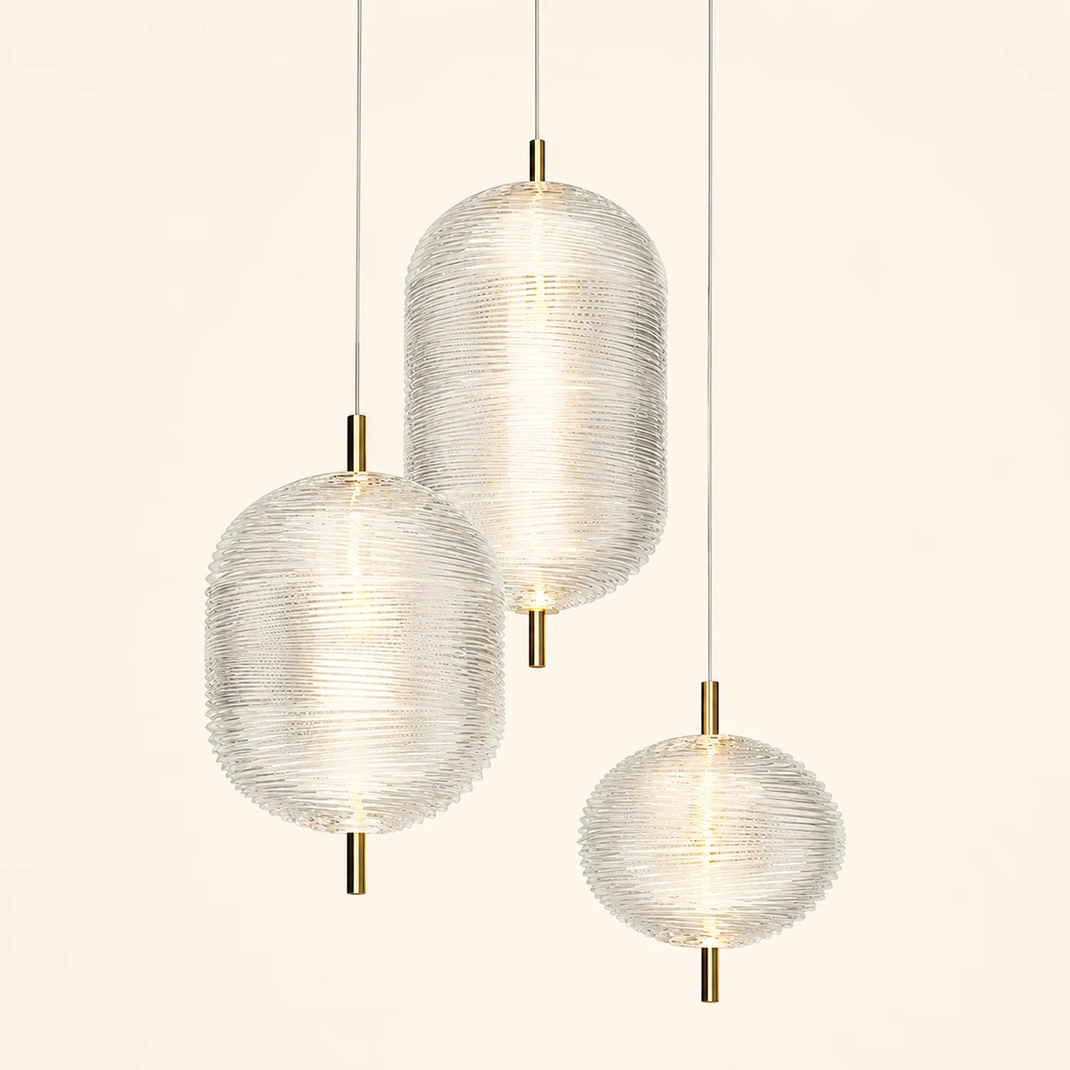 Hailie Designer Art Modern Pendant Light, Black/Gold - Lumpaz