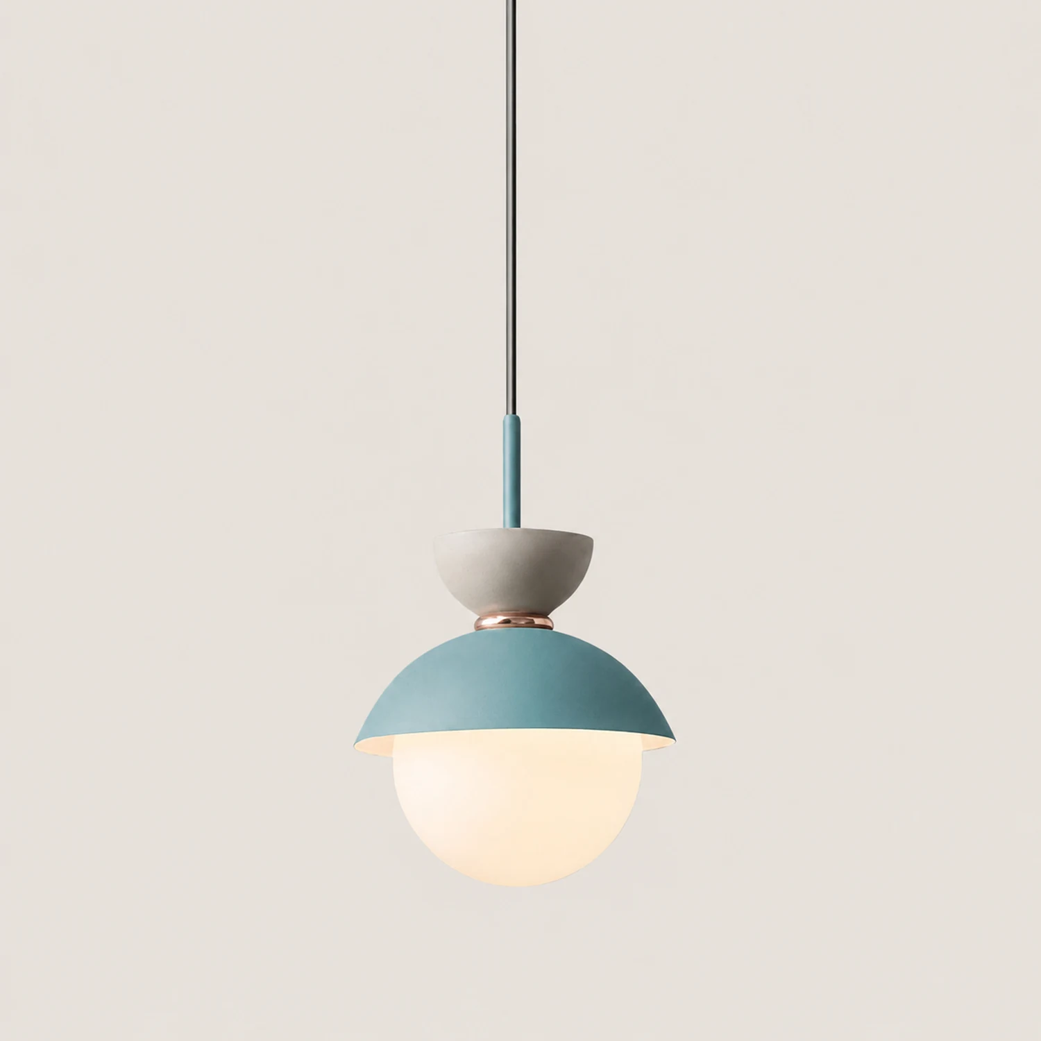 Morandi Nordic Minimalist Globe Pendant Light, Pink/Gray/Light Blue/Navy - Lumpaz