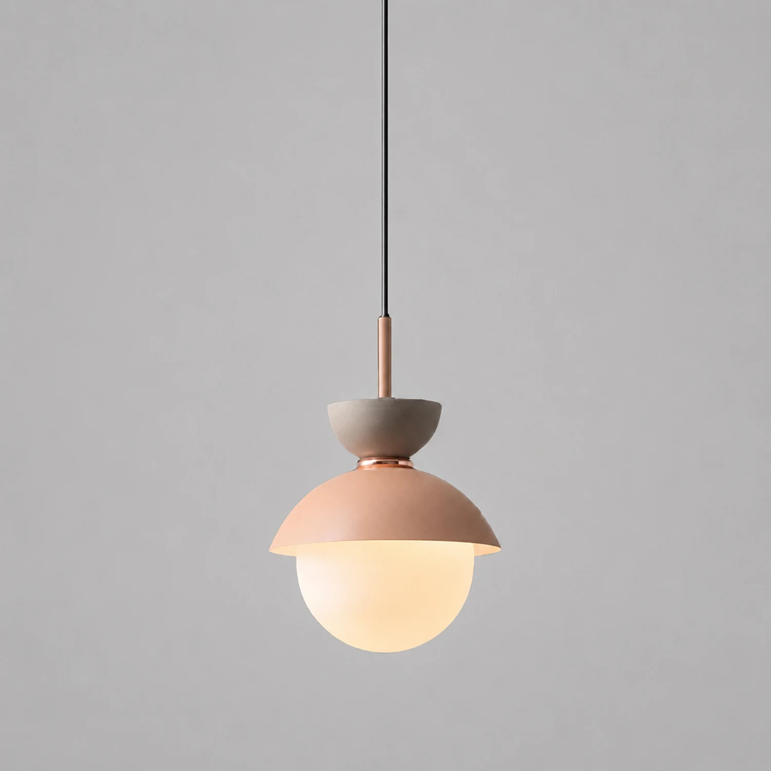 Morandi Nordic Minimalist Globe Pendant Light, Pink/Gray/Light Blue/Navy - Lumpaz