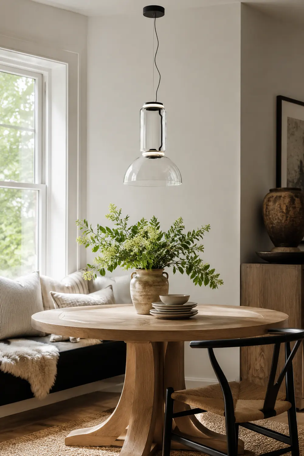 Hailie Minimalist Combination Glass Pendant Light, Clear - Lumpaz
