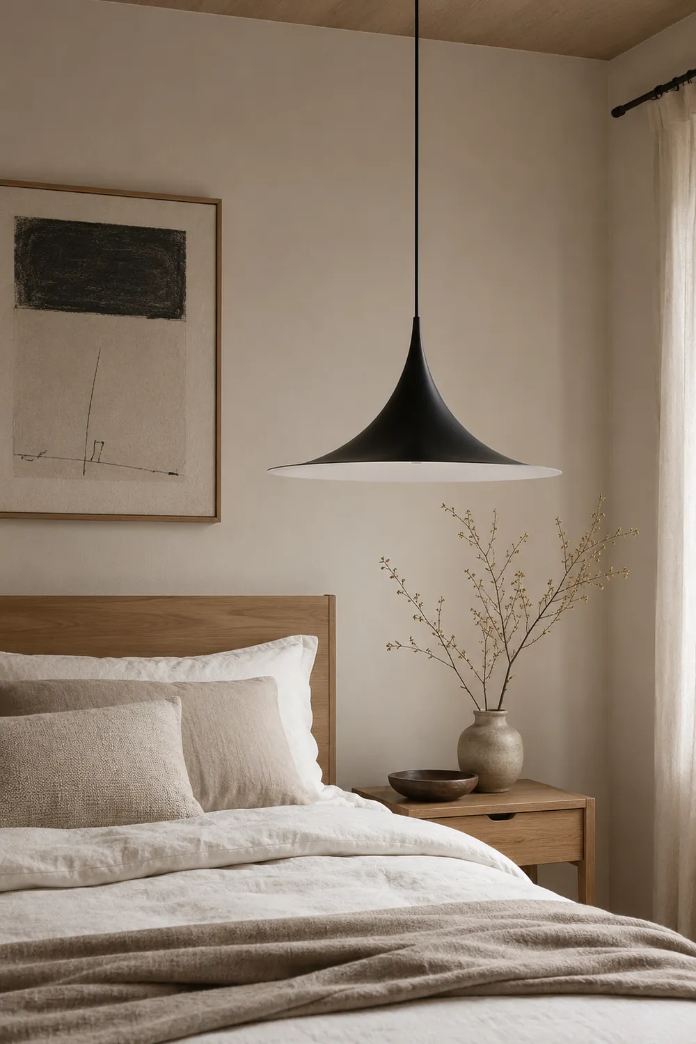 Cairns Mordern Pendant Light, Metal Black/White Dinning Room - Lumpaz