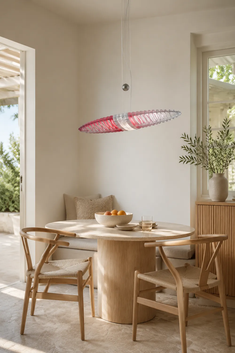 Eveline Modern Stainless Steel Pendant Light, 4 Color - Lumpaz