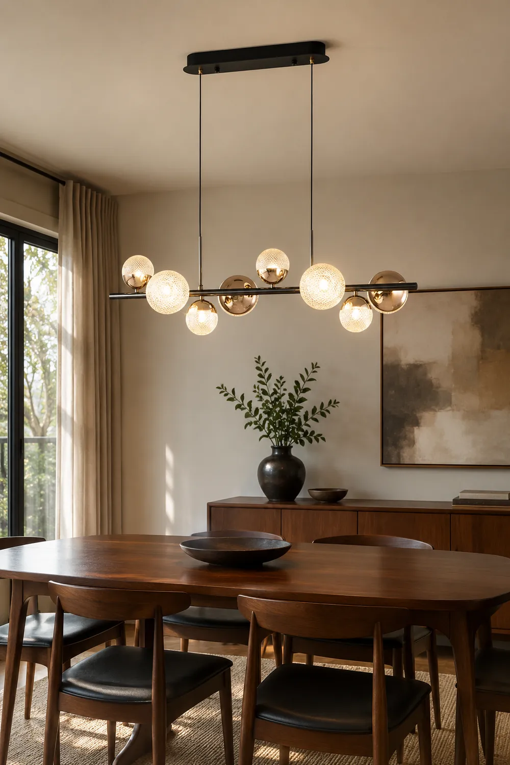 Valentina Glass Modern Bubbles Pendant Light - Lumpaz